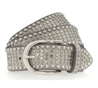 b.belt Riva Colour Leather Belt W90 Light Grey