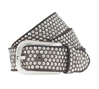 b.belt Studded belt I leather 80 cm brown