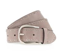 b.belt Studded belt Leather 100 cm pink