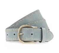 b.belt Studded belt Leather 105 cm blue
