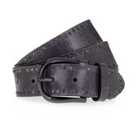 b.belt Studded belt Leather 80 cm gray