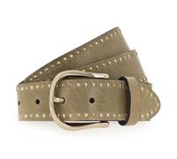 b.belt Studded belt Leather 80 cm olive