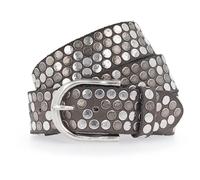 b.belt Studded belt leather 95 cm brown
