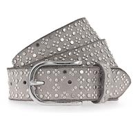b.belt Tini Silver Leather Belt W80 Light Grey