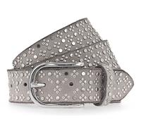 b.belt Tini Silver Leather Belt W90 Light Grey