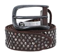 b.belt Studded belt leather 95 cm brown