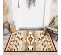 B BENRON Western Entryway Rug 2x3, Non-Slip Small Area Rugs for Kitchen Entry Hallway Porch Front Door, Washable Throw Rugs with Rubber Backing, Warm Beige