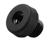 B, Billiard Cue Bottom Cover for Pool Cue - Aluminum and Rubber Bumper Protector with Threaded Connection, Compatible with for Jaguar/Metz/Hao/Global/Pierre Club Models