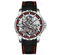 B BINGER Men's Automatic Mechanical Wrist Watch Dual Balance Wheels Movement(Gold White)