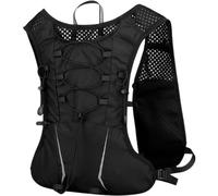 (B, Black) Running Hydration Pack,Jogging Water Bladder - Reflective Multi Functions Backpack for Men Women Camping Cycling Hiking