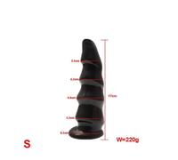 (B-Black-S) NEW Huge Anal Dildo Expansion Anal Plug Big Butt Plug Annal Dilator Masturbator Prostate Massager Adult Sex Toys For Men