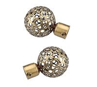 B Blesiya Drapery Treatment Window Curtain Rods - Round Design 22mm -6inch Length Pick , 3_Bronze