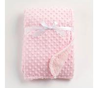 B-Bling Baby Bubble Blanket - Ultra Soft & Lightweight Dotted Swaddle Blanket - 100% Breathable Luxury Blanket for Newborns & Infants - Pink