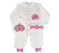 B-Bling Baby clothes girl romper mittens cap suit 0-3 Months 3-6 Months 3 Piece Gift Set