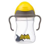 b.box Batman Learning Cup Sippy Cup for Toddlers, 240ml, Flip Top Lid, Weighted Straw for Drinking at Any Angle, Leak-Proof Two-Way Valve, Easy Grip Handles, BPA Free, Dishwasher Safe, from 6 Months