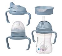 b.box Bottle to Cup Transition Value Pack, Ocean, 240 ml Capacity (Pack of 4)