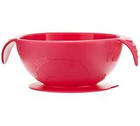 b.box First Meal Bowl with Suction Cup/Spoon in Strawberry Shake Silicone