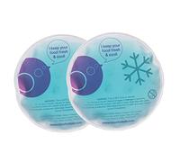 b.box Gel Cooler Twin Pack, Reusable Non-Toxic Gel Ice Packs for Lunchbox and Lunchbag, Kids Ice Packs for Boo Boos, Dishwasher Safe, Value Twin Pack