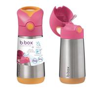 b.box Insulated Drink & Water Bottle |Stainless Steel with Triple Layer Insulation | Keeps Drinks Cold up to 8hrs, Warm up to 6hrs | 350ml/12oz (Strawberry Shake)