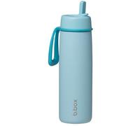 b.box Insulated Flip Top Drink Bottle, Triple Layer Stainless Steel, Keeps Drinks Cold up to 44 Hours, Leak-Proof Lid with Stainless Steel Straw, Ideal for Travel & Sports, BPA Free, 690ml