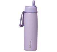 b.box Insulated Flip Top Drink Bottle, Triple Layer Stainless Steel, Keeps Drinks Cold up to 44 Hours, Leak-Proof Lid with Stainless Steel Straw, Ideal for Travel & Sports, BPA Free, 690ml