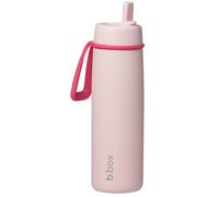 b.box Insulated Flip Top Drink Bottle, Triple Layer Stainless Steel, Keeps Drinks Cold up to 44 Hours, Leak-Proof Lid with Stainless Steel Straw, Ideal for Travel & Sports, BPA Free, 690ml