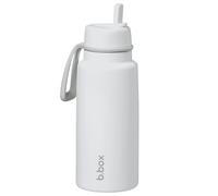 b.box Insulated Flip Top Drink Bottle, Triple Layer Stainless Steel, Keeps Drinks Cold up to 46 Hours, Leak-Proof Lid with Stainless Steel Straw, Ideal for Travel, Sports, BPA Free, 1L