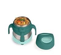 b.box Insulated Food Jar | Easy Open Container for Toddlers | Double Wall Stainless Steel, Keeps Food Cold up to 7hrs, Warm up to 5hrs | 335ml/11 oz, Emerald Forest