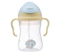 b.box Looney Tunes Learning Cup for Every Angle | Flip Top, Heavy Straw, Handle, Leak-Proof | BPA Free & for Dishwasher | from 6 m | 240 ml