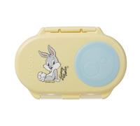 b.box Looney Tunes Snackbox | Mini Bento Lunch Box with 2 Leakproof Compartments | Ideal for Toddlers, Kids Lunch & Snacks | Fits Whole Piece of Fruit | BPA Free