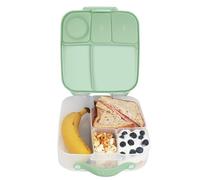 b.box Lunchbox | Jumbo Bento Box with 4 Compartments (2 Leakproof), Removable Divider, Gel Cold Pack | Ideal for School | from 3+ | 2L Capacity