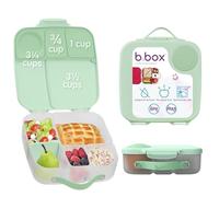 b.box Lunchbox | Large Bento Box with 4 Compartments (2 Leakproof), Removable Divider, Gel Cold Pack | Ideal for School | from 3+ | 2L Capacity