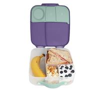 b.box Lunchbox | Jumbo Bento Box with 4 Compartments (2 Leakproof), Removable Divider, Gel Cold Pack | Ideal for School | From 3+ | 1L capacity