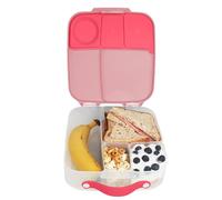 b.box Lunchbox | Large Bento Box with 4 Compartments (2 Leakproof), Removable Divider, Gel Cold Pack | Ideal for School | from 3+ | 2L Capacity