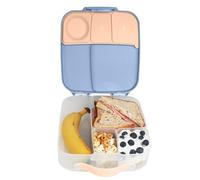 b.box Lunchbox | Large Bento Box with 4 Compartments (2 Leakproof), Removable Divider, Gel Cold Pack | Ideal for School | from 3+ | 2L Capacity
