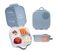 b.box Mini Lunch Box | 3 Compartment Bento Box (2 Leak-Proof) | Lunch Box for Toddler Snacks | Suitable for Storing Whole Fruits | BPA Free