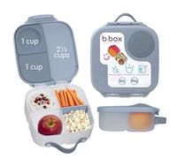 b.box Mini Lunchbox | Bento Box with 3 Compartments (2 Leakproof) | Ideal for Toddlers, Kids Lunch & Snacks | Fits Whole Piece of Fruit | BPA Free