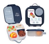 b.box Mini Lunchbox | Bento Box with 3 Compartments (2 Leakproof) | Ideal for Toddlers, Kids Lunch & Snacks | Fits Whole Piece of Fruit | BPA Free