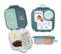 b.box Mini Lunchbox | Bento Box with 3 Compartments (2 Leakproof) | Ideal for Toddlers, Kids Lunch & Snacks | Fits Whole Piece of Fruit | BPA Free