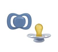 b.box Pacifier Soother Dummy Size 2 (2 Pack) | Natural Rubber Latex |Round Nipple | Antimicrobial | 6m+