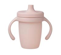 b.box Platinum Silicone Sippy Cup | 240ml | Leakproof Spout | Removable Handles & Lid | Transparent | Dishwasher Safe | From 6m+