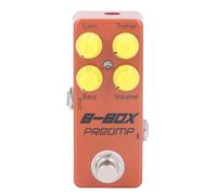 B Box Preamp Pedal Mini, Single Effect Electric Guitar Pedal with Overdrive Function, sturdy Aluminum Alloy Material, Compact and Portable Design, 4 Control Knobs for Easy Adjustm