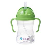 b.box Reusable Tumbler with Weighted Straw, Single Flip Lid and Easy Grip Handles (Apple Green)
