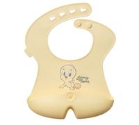 b.box Silicone Bib Warner Bros Looney Tunes, Deep Stay Open Pocket, Adjustable Neck Closure, Soft Non-Stick FDA Silicone, Dishwasher Safe, BPA Free, For Babies 4 Months And Up