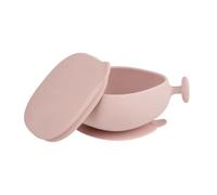 b.box Silicone Bowl + lid | Strong Suction Base | Unique Handle Provides Stability for Parent led Feeding| 100% Platinum Silicone | Lid Doubles as a Snack mat | Dishwasher Safe | from 6m+