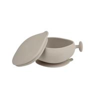 b.box Silicone Bowl with Lid, Strong Suction Base, Unique Handle for Stability, 100% Platinum Silicone, Lid Doubles as Snack Mat, Dishwasher Safe, Suitable from 6 Months