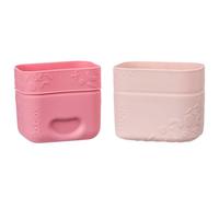 b.box Silicone Snack Cups, Reusable Food Meal Prep Storage Containers with Lids, Fits in Lunchbox, Oven, Microwave, Freezer, Dishwasher Safe, 150 ml Capacity, Child ASIN