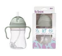 b.box Sippy Cup | Drink from Any Angle | Fliptop, Weighted Straw, Leak Proof & Easy Grip | BPA Free, Dishwasher Safe | from 6m+ | 240ml