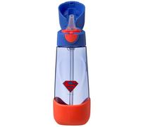 b.box Superman Tritan Drink & Water Bottle | Easy Grip Bottle and Leakproof Lid | Cool Modern Child Friendly Design, Best for After Sippy Cup | 600ml