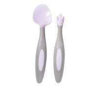 b.box Toddler Cutlery Set - Easy Grip Handles, Travel case, Unique Fork Design | Designed by Occupational Therapist | Dishwasher Safe | from 9m+